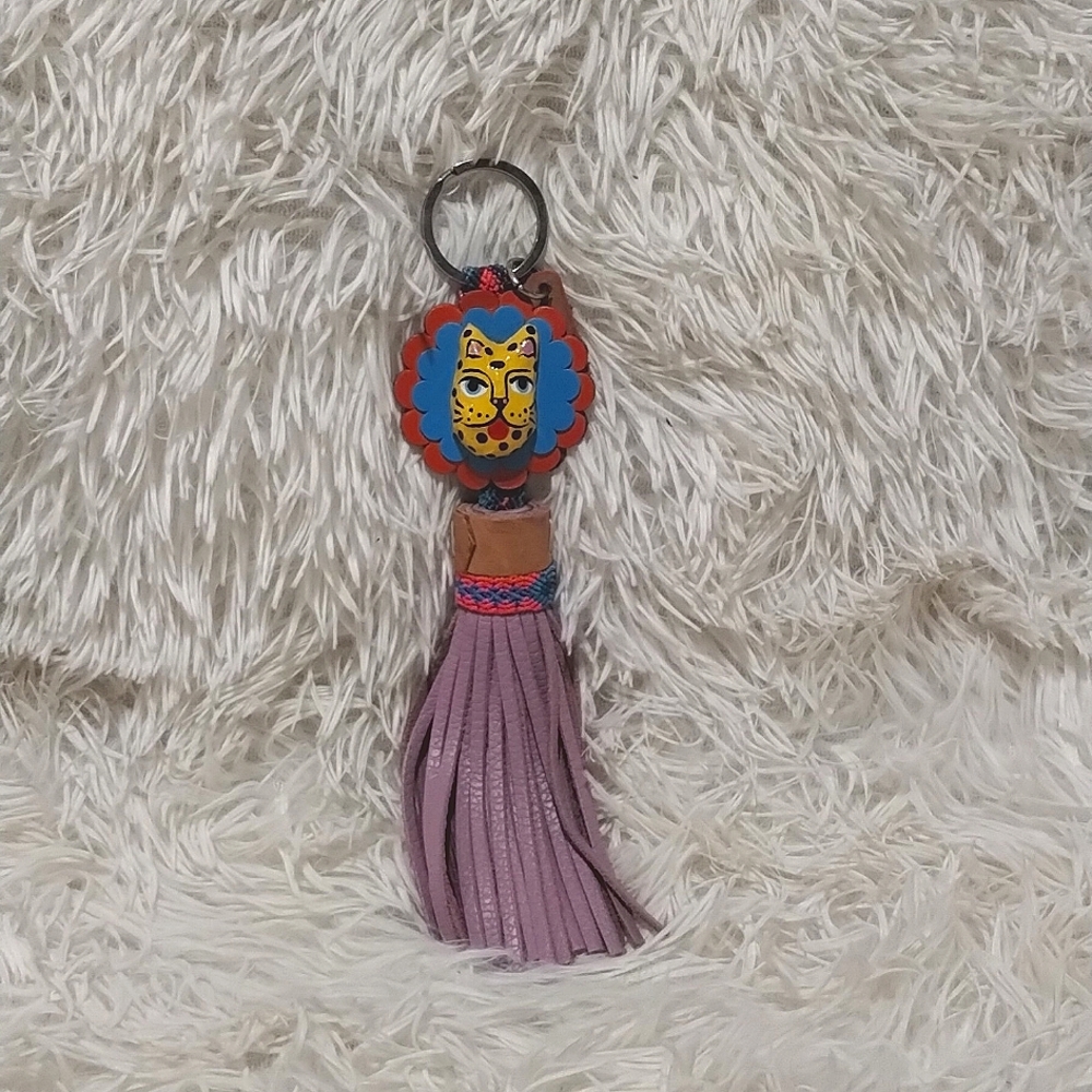 Consuela Jaguar Paper Mache Bag Charm